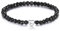 CASSIECA Armband Damen Schwarzer Achat Armbänder Frauen 925 Silber Herz Armband Weihnachten Geburtstag Geschenke Frauen Schmuck mit Geschenk Box