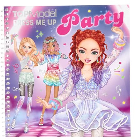 Depesche 13438 TOPModel Dress Me Up - Stickerbuch mit 24 illustrierten Hintergrundseiten zum Selbstgestalten, inkl. 11 Stickerbogen