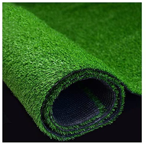High Density 10mm Pile Height Artificial Grass Natural & Realistic Looking Astro Garden Lawn 50m2 of Outdoor Fake Grass Mat Durable Jade Green Turf