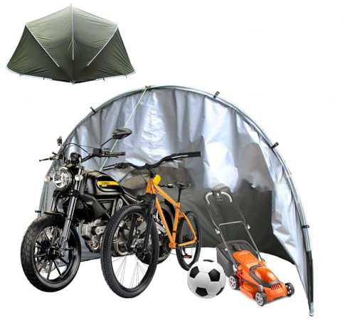 JXZDH Bike cover Bike Shed Foldable and Easy to Store Bike Tent Outdoor Storage with Double Doors for 5 Bikes Outdoor Sheds Bicycle Tent