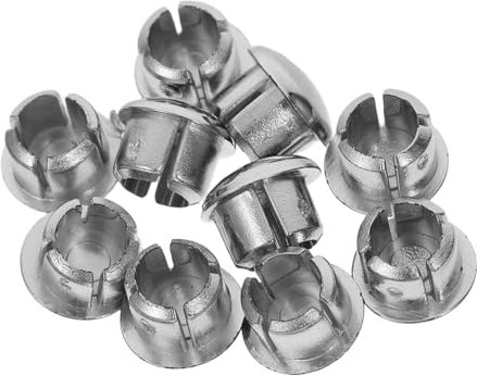 TOBBOMEY 10pcs Faucet Index Replacement Buttons Hot Temperature Labels for Easy Identification Chic Design for Kitchen and Bathroom Setup Markings
