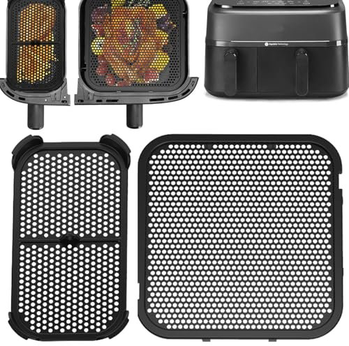 Splash Guard Accessories for Philips Airfryer Dual Basket 3000 Series 9L, Pack of 2 Reusable Silicone Hot Air Fryer Accessories for Philips Airfryer 3000, Airfryer Accessories, Silicone Mould Splash