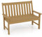 COSTWAY Gartenbank wetterfest, Allwetter-Sitzbank aus HDPE, Parkbank für 2-3 Sitzer, Balkontank bis 320kg belastbar, Terrassenbank für Garten, Balkon und Terrasse, 132 x 65 x 91 cm (Teak)