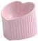 Ceramic Tilted Elevated Cat Bowl Heart Shape Anti Slip Cute For Cats Kitten Small Dogs Functional Width 14cm Handmade Pet Feeder(Pink)