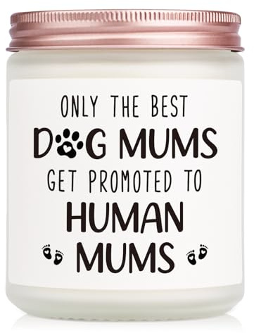 Mum to Be Gifts, Gifts for New Mum-Lavender Scent New Mum Candle | Funny Dog Mum Pregnancy Candle for Expecting Mum, Mummy to Be Presents for Wife Friend Sister