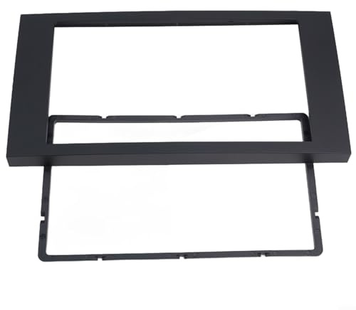 TDCuizent 2 Din Autoradio Radioblende Blende Rahmen Verkleidung Einbaukit Doppel DIN Radio Navigation Armaturenbrett Halterung Adapter für Ford Focus C-Max S-Max Fusion Transit Fiesta 2005-2008