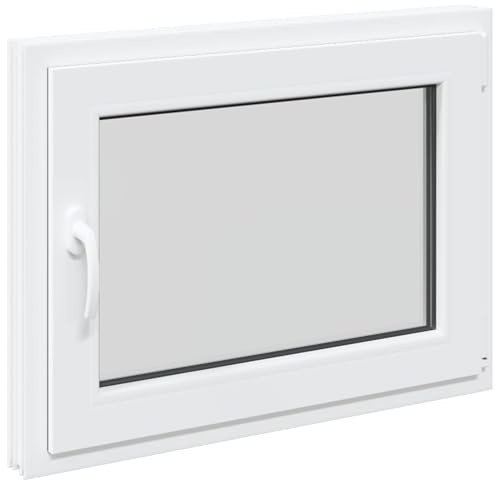 vidaXL Ventana de sótano oscilante y abatible RISOR 80 x 70 cm