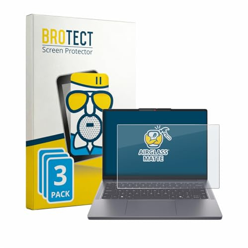BROTECT Entspiegelungs Schutzglas für Lenovo IdeaPad Slim 3i Gen 11 14 (3 Stück) Schutzfolie Matt [Extrem Kratzfest 9H, Anti-Fingerprint]