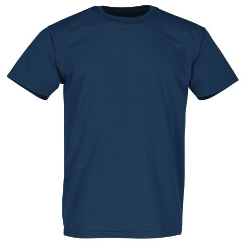 Fruit of the Loom Mens Super Premium Short Sleeve Crew Neck T-Shirt (5XL) (Navy)