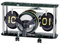 Eichmüller since 1950 Deko Flip Uhr - Flieger Design - grün/Silber - Tischuhr