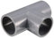 sourcing map 2 Stück PVC Rohrverbinder Rohrverschraubung T-förmiger 25mm Slip 90 Grad Grau