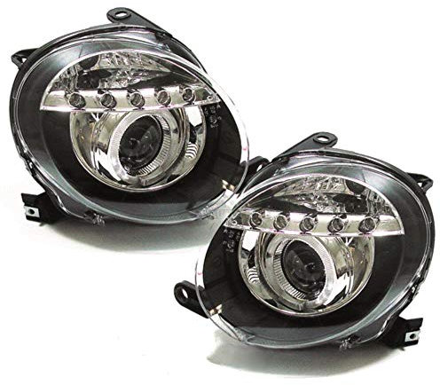 Scheinwerfer Set 500 Bj. 07->> Angel Eyes klarglas/schwarz H1