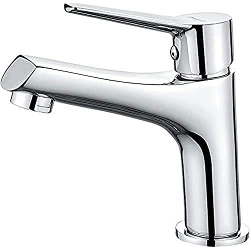 Ibergrif M11026 Arial, Mitigeur de Lavabo, Robinet de Salle de Bains Mono commande, Chromé, argent