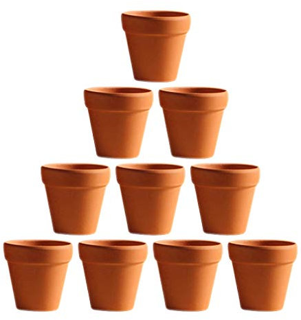 Toyvian 20 Piezas pequeñas macetas pequeñas de Arcilla para Maceta de Flores de Cactus 3 cm