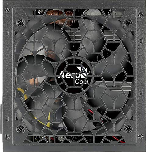 Aerocool AEROB750, Fuente de Alimentación PC ATX 750W, 80Plus Bronze 230V EU, 12V, Ventilador 12cm, Negro