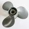 Flish Propeller für Boot, für Honda 35 – 60 PS, Aluminiumlegierung, 3 Klingen, 13 geriffelte Zähne, Rotation, Schwarz, R (11 3/4 x 10)