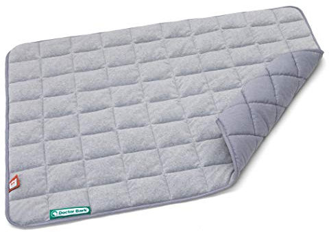 Doctor Bark Hundedecke Fleece Wendedecke - Flauschige, robuste Hundematte für große Hunde. waschbar bis 95°C - hochwertige Indoor/Outdoor Liegedecke (XL - 120x100 cm, Hellgrau/Hellgrau)