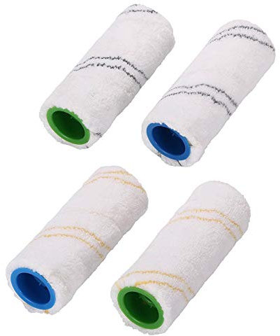 LOVECO rollen-Set für Kärcher FC3 FC5 Nass- und Trockensauger, Grau und Gelb