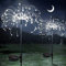 ZVO Lampes Solaires Exterieures, 150 LED Feu d'artifice Solaire, Lumières Solaires de Jardin, DIY Solar Outdoor Firework Lights Décoration Étanche pour Pelouse Mariage Allée Noël(Blanc)