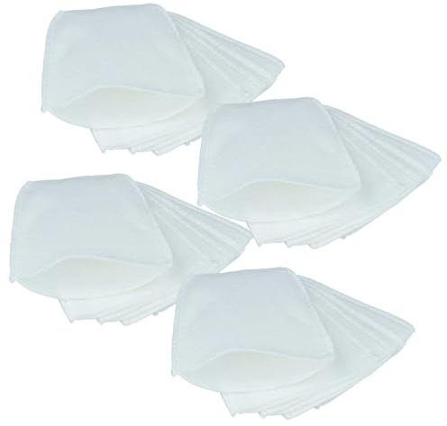 vhbw 20x Feinfilter kompatibel mit Makita CL100 | CL106, CL100DZX, CL100D, CL070, CL070DS, CL060 Staubsauger - Vliesfilter Weiß