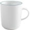 KAHLA 575335A69976C Pronto Line Becher 0,35 l Line ocean green | Becher mit türkiser Linie aus Porzellan