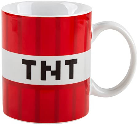 Minecraft Taza de cerámica | Bebidas calientes y frías | Hogar u oficina | 312 ml | Minecraft TNT