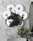 Gardlister Toilettenpapierhalter, dekorative Wandmontage, Toilettenpapier-Aufbewahrung für extra 8 Rollen, Badezimmer-Organizer, Metall-Wandkunst-Skulptur