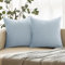 ANRODUO Dekorative Kissenbezüge aus Samt, weich, quadratisch, gemütlich, moderne Heimdekoration, Kissenbezug für Sofa, Couch, Schlafzimmer, 40,6 x 40,6 cm, Hellblau, 2 Stück
