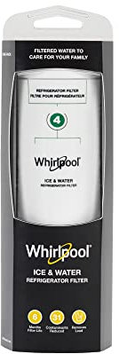 Whirlpool Refrigerator Ice and Water Filter 4 - WHR4RXD1, Single-Pack, Green