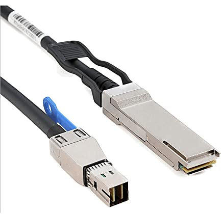 Allowish MiniSAS HD SFF-8644 to QSFP 40G SFF-8436 Server Connection Cable (0.5m,Black)