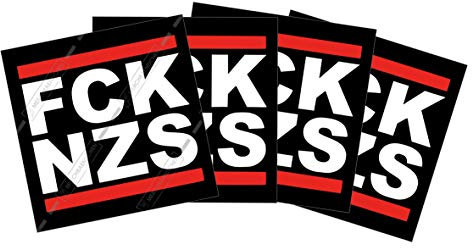 ab 30 bis 500 Stück FCK NZS Sticker 7,4cm x 7,4cm (100x FCK NZS Classic)