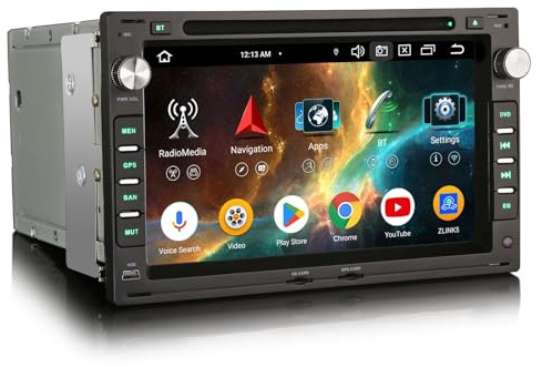 4GB+64GB 7 Zoll Android 16 8 Kern DAB+ Autoradio 2Din Für VW Passat B5 Jetta Golf 4 Polo T4 T5 Skoda Superb SEAT Ibiza mit GPS Navigation Wireless CarPlay Android AUTO DSP WiFi 4G Bluetooth 5.0 CD USB