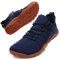 Hommes Barefoot Chaussures Pieds Nus Minimalistes Marche Légère Large Sneakers,Bleu,45 EU