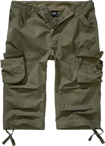 Brandit Urban Legend 3/4 Shorts | 3/4 Short mit mehreren Taschen, Kordelzug an Taille & Beinabschlüssen, knielange Shorts für den Alltag, Wandern & Reisen