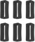 18mm Uhrenarmband Schlaufe Kompatibel mit Garmin Vivosport, 6 Stück Silikon Ersatz Schlaufe Armband Sicherer Silikonring Armbanduhr Schlaufe für Garmin Vivosport