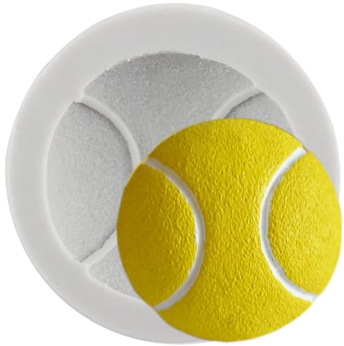 MINFEIDMS Sportball Fondant Formen Tennisball Silikonformen Tennis Schokolade Süßigkeiten Formen für Zucker Kuchen Dekorieren Cupcake Topper Gummi Paste Polymer Clay