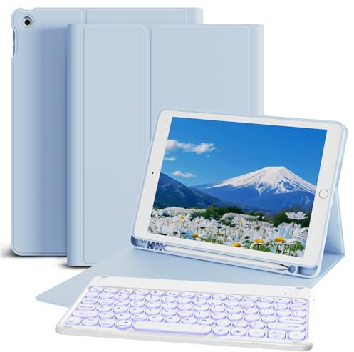 GKABXY Keyboard Case for iPad 10th Generation 2022 – Magic-Style Keyboard with Multi-Touch Trackpad – Floating Cantilever Stand – Magnetic Case for iPad 10.9 inch 10th Gen, Sky blue