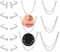 VFUN 20g Nasenring Chirurgenstahl Nasenstecker L Form Piericng Nase Kubischer Zirkon Labret Piercing Nasenpiercing Schmuck Mit Kette Für Frauen Männer