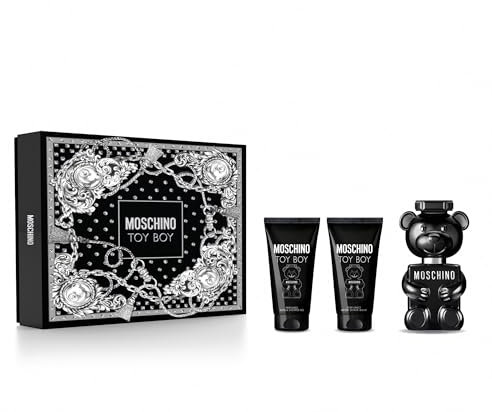 Moschino Toy Boy by Moschino for Men - 3 Pc Gift Set 1.7oz EDP Spray, Bath and Shower Gel, After Shave Balm
