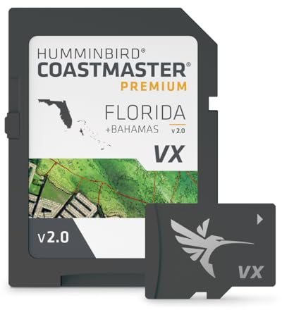 Humminbird CoastMaster Premium Florida V2 mit Bahamas Karte SD Karte für Fischfinder