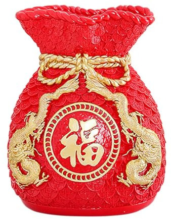 Frühlings-Feng-Shui-Vase, handgefertigt, für Schreibtisch-Dekoration