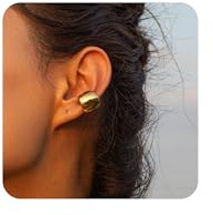 LAURITAMI Ear Cuff Gold Silber Fake Helix Knorpel Ohrringe Fake Piercing Ear Cuff Ohrringe Clip On Earcuffs Schmuck für Männer Damen