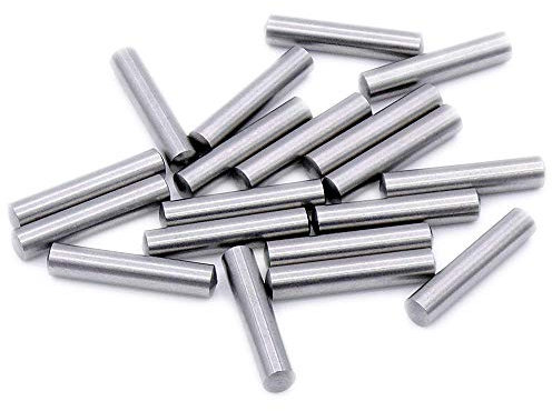 Yesallwas 25pz Spina Centraggio 4 mm x 30 mm Cilindrica Perno , in acciaio inox, perno di supporto in metallo per fissare elementi utilizzati in una posizione precisa