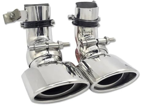 Endrohrblenden 1 Paar Auspuffblende Für Mercedes Für Benz Für W211 E300 E280 E260 2002–2007 Auto-Auspuffrohr Single Out Schalldämpferspitzen Auto Auspuffblende