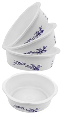 Toddmomy 4 Pièces Lot de Pots Hydroponiques Ronds pour Plantes Aquatiques sans Trou Pots Décoratifs pour Lotus Et Faciles d'entretien avec Design Élégant Et Imprimé