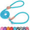 Grand Line Slip Lead Dog Leash - Anti Pull Dog Lead with 1.5m Reflective Training Rope, No Collar Needed for Small, Medium, Large Dogs & Cats (Blue,S)