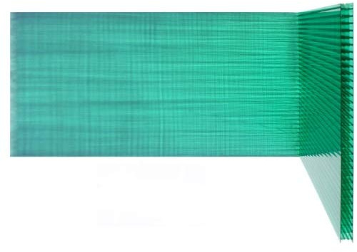 Lastra Policarbonato Alveolare EXOLON 2100x1000 mm SPESSORE 10 mm 4 Pareti VERDE