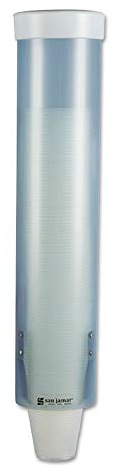 San Jamar Water Cup Dispenser with Removable Cap