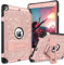 BENTOBEN for Case for iPad Air 2/iPad 9.7 2017/2018/Pro 9.7, iPad 5th/6th Generation Case, Glitter 3Layer Full Body Protective Shockproof Girls Women Kids Tablet Cover, Rose Gold