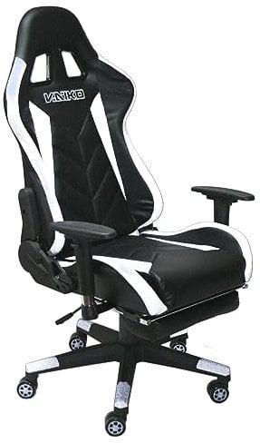 Vaiko Bürostuhl Gaming Schreibtischstuhl Drehstuhl Chair Sportsitz + Beinauflage …